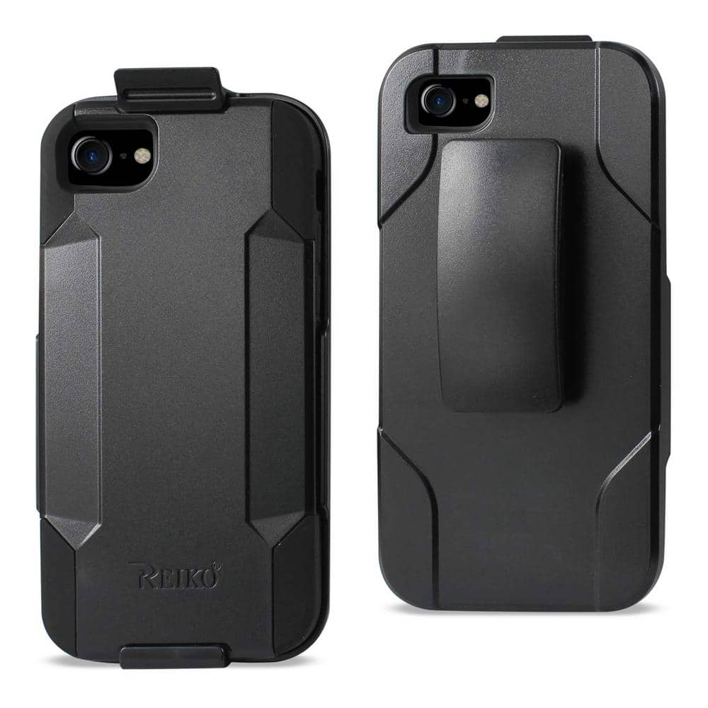 REIKO iPhone 8/7 3-in-1 Hybrid Heavy-Duty Holster Combo Case in