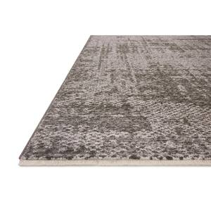 Vance Brown/Ivory 2 ft. x 4 ft. Modern Abstract Area Rug
