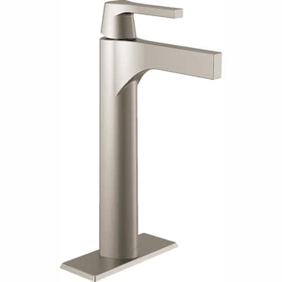 Zura Single Hole Single-Handle Vessel Bathroom Faucet in Stainless