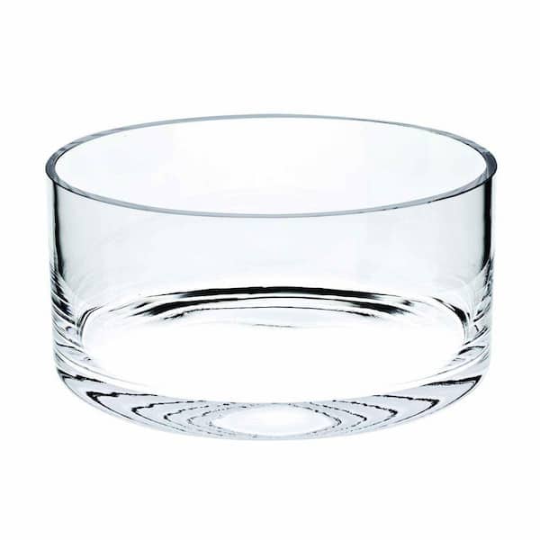 HomeRoots Amelia 8 in. W x 4 in. H x 8 in. D Novelty Clear Glass Bowls