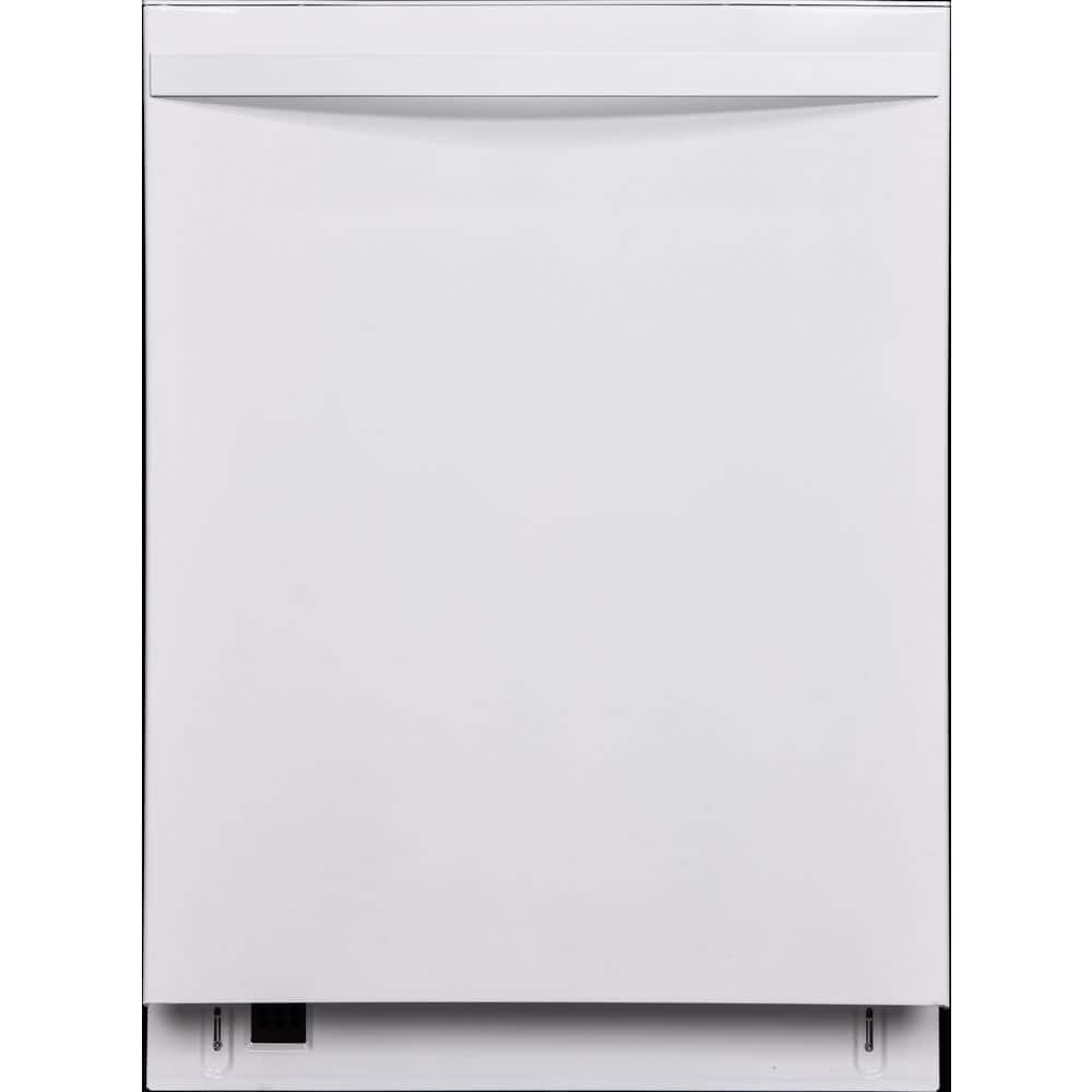24 in. Top Control Standard Built-In Dishwasher in White with Turbo Dry, Easy Flex 3rd Rack, 8 Cycles, 45 dBA