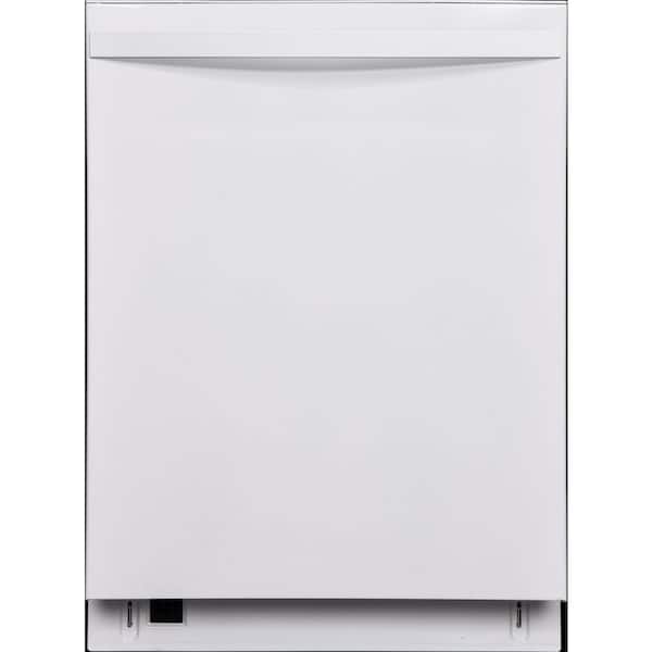 24 in. Top Control Standard Built-In Dishwasher in White with Turbo Dry, Easy Flex 3rd Rack, 8 Cycles, 45 dBA