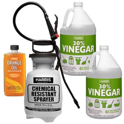 128 oz. 30% Cleaning Vinegar Concentrate (2-Pack), 16 oz. Orange Oil Multi-Purpose Cleaner & 1 Gal. Tank Sprayer Bundle