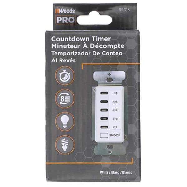 Minoston Wi-Fi 4 Hour Countdown Timer Switch for Bathroom Fans White (MT10W)