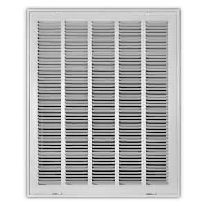 20 in. x 25 in. Steel Return Air Filter Grille in White