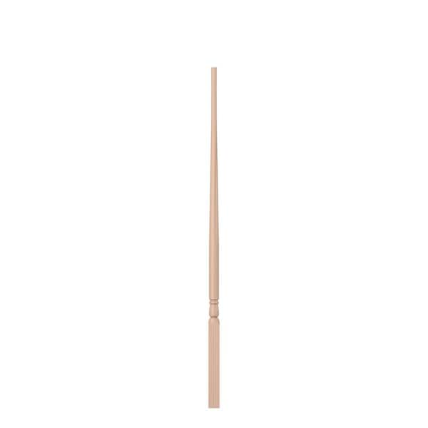 1.25 in. D x 1.25 in. W x 38 in. L Unfinished Maple Wood Baluster