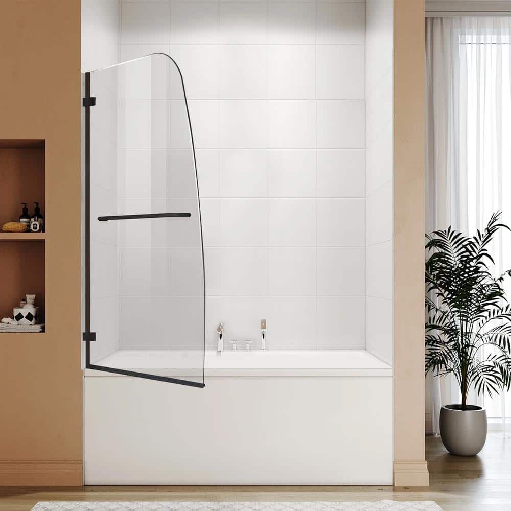 Grand Series 31.5" x 56" Frameless Hinged Tub Door in Polished Chrome