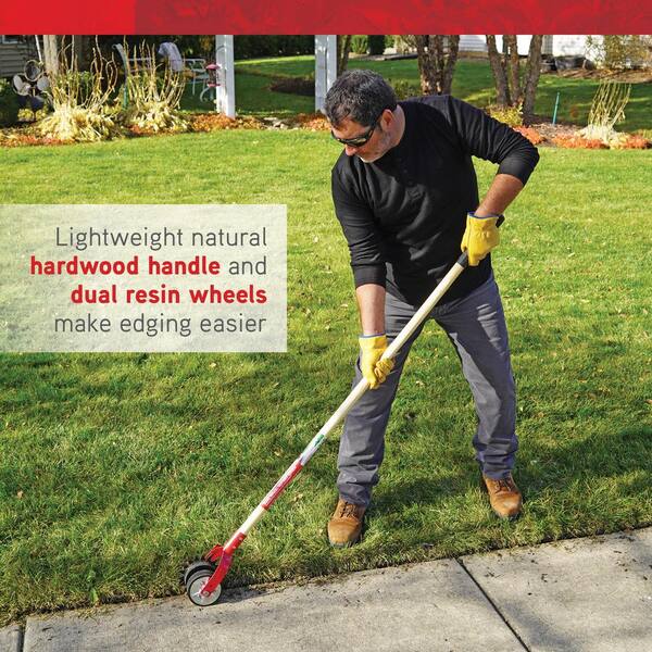 thumbnail image 2 of 2024 Upgrade Manual Lawn Edger - Wheel Rotary Grass Trimmer, Stainless Steel, Adjustable Handle Up To 68 Inches 2 of 11