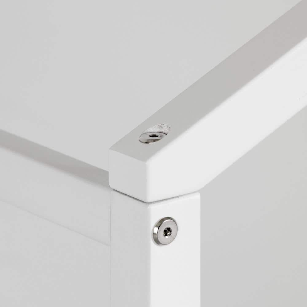 White Scandinavian Toddler Playhouse Bed Frame with Drawer