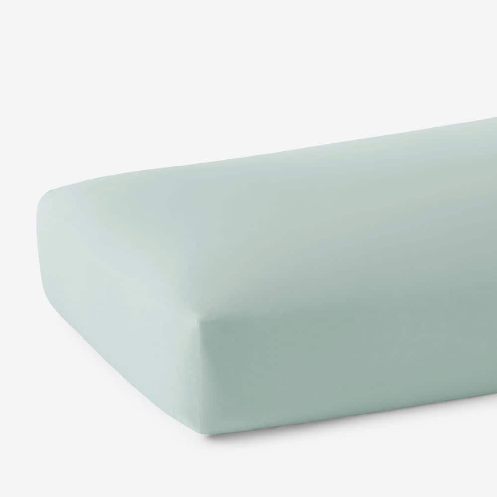 Company Cotton Sea Mist Solid 300-Thread Count Cotton Percale Queen Deep Pocket Fitted Sheet price history on PriceWatchPro