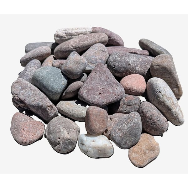 0.50 cu. ft. 40 lbs. 3/4 in. to 1-1/2 in. Mohave River Multi-Color Landscaping Pebble