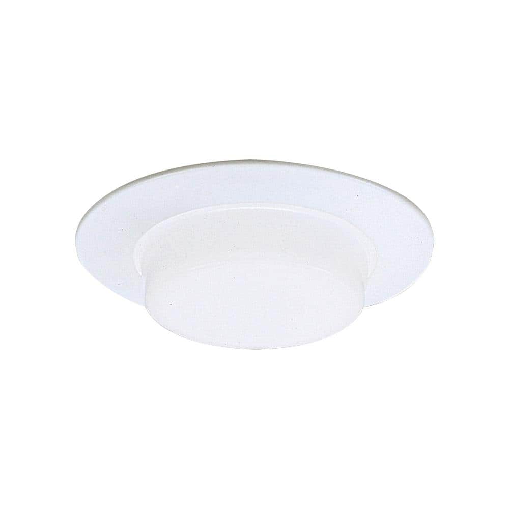 8'' White Aluminum Indoor/Outdoor Recessed Trim Light