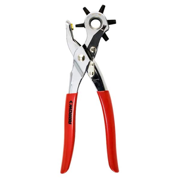 9.8'' Revolving Leather Hole Punch 6-Hole Hand Pliers Belt Holes Punches 
