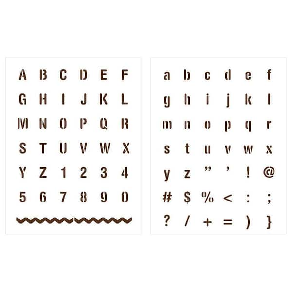 Martha Stewart Crafts Condensed Alphabet Adhesive Stencils