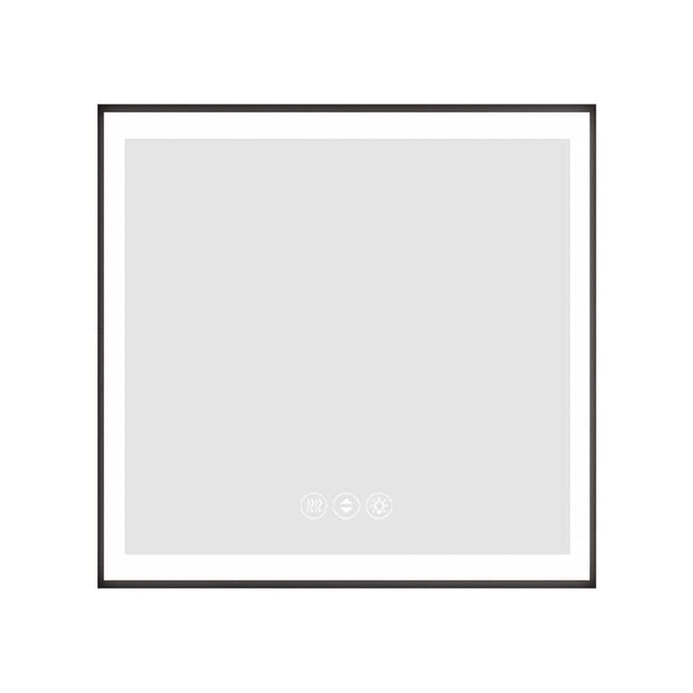 36 in. W x 36 in. H Square Frameless Wall Bathroom Vanity Mirror in White price history on PriceWatchPro