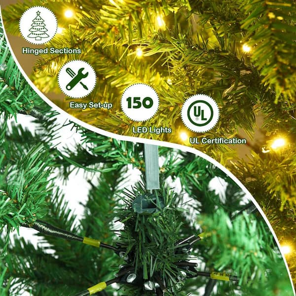 5Ft Fiber Optic Christmas Tree, Remote Control Christmas Tree 60