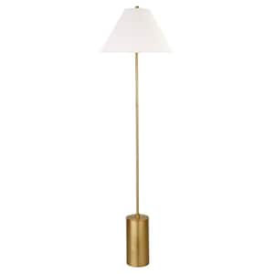 Somerset 64 in. Brass Floor Lamp with Empire Shade