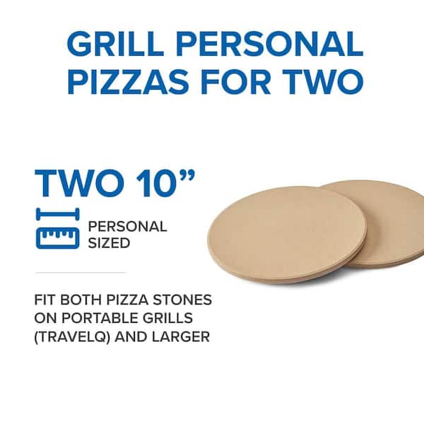 NAPOLEON 10 in. Personal Sized Pizza/Baking Stone Set 70000 - The