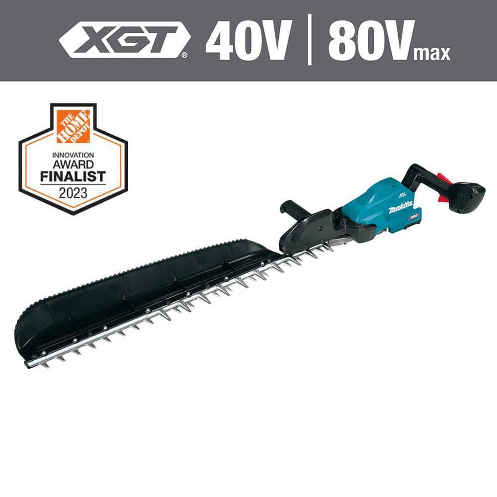 Makita XGT 40V max Brushless Cordless 30 in. Single-Sided Hedge Trimmer  (Tool Only) GHU05Z - The Home Depot