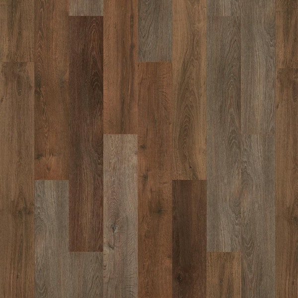 Take Home Sample - Elite  Lowland Forest Oak 20 Mil T x 7 in. W x 8 in. L Click Lock Waterproof Lux Vinyl Plank Flooring