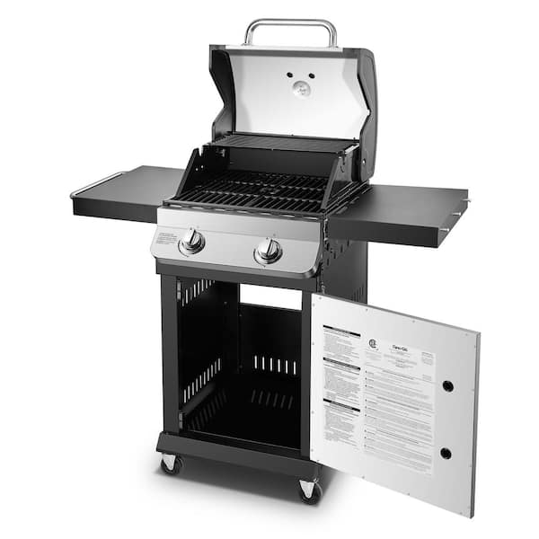 Dyna-Glo Premier 2-Burner Natural Gas Grill in Stainless Steel with  Built-In Thermometer DGP321SNN-D - The Home Depot