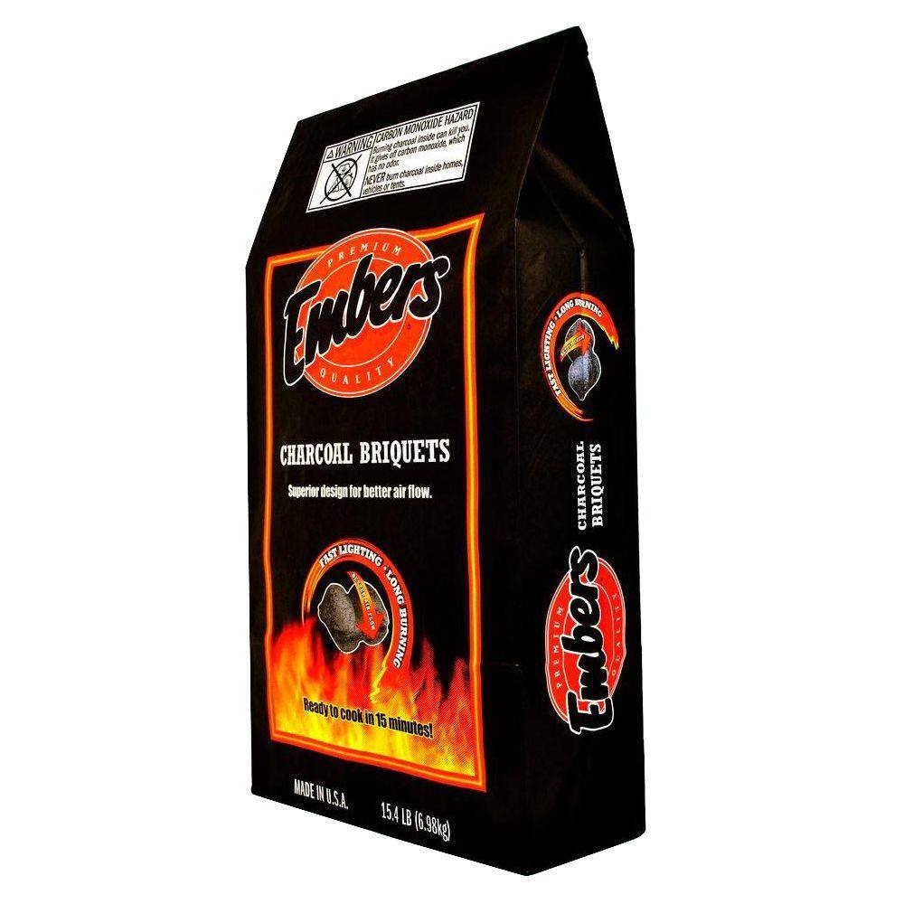 Embers Premium Quality Charcoal Briquettes 15.4 lb. Bag 192355140