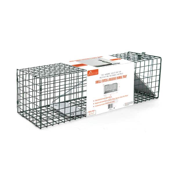 HOMESTEAD Heavy Duty Live Trap - Professional Style One-Door Live Animal  Traps for Rabbit, Squirrel, Possum, Skunk, Kitten, Mink Small