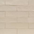 Catalina Vanilla 3 in. x 12 in. x 8 mm Polished Ceramic Subway Wall Tile (10.76 sq.ft./case)