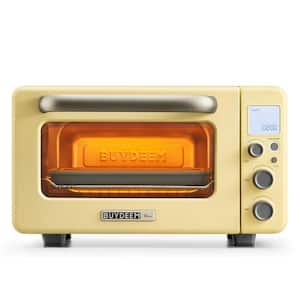12.5 qt. 7-in-1 Mini Smart Digital Toaster Oven 1600W No Pre-Heat Needed Multifunction Toaster Oven(Mellow Yellow)