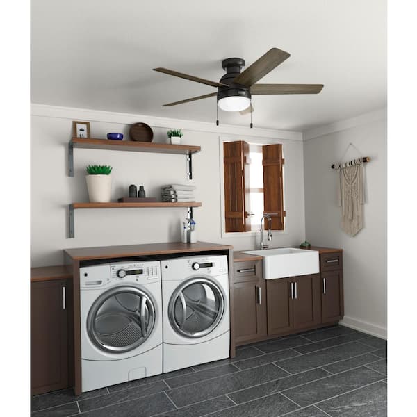 Hunter Avenue 52 In Indoor Le Bronze Ceiling Fan With Light Kit 51540 The