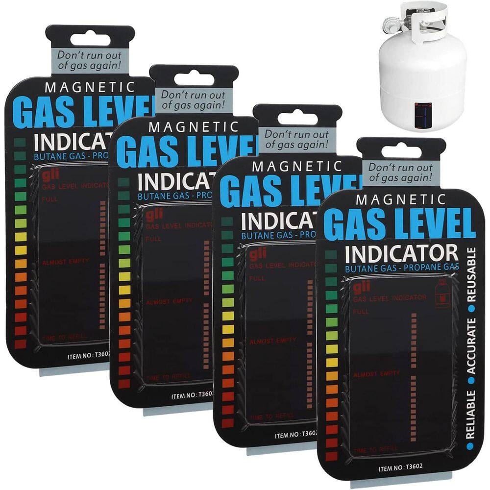 4-Pack Magnetic Gas Level Indicator Reusable Propane Butane Tank Gauge for Home Kitchens Outdoor Barbecues Camping price history on PriceWatchPro