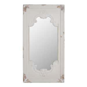 Anky 28.7 in. W x 54.3 in. H Wood Framed White Wall Mounted Decorative Mirror