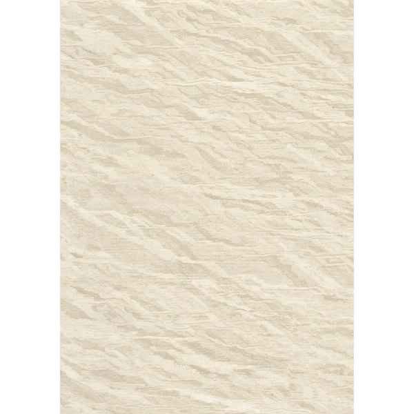York Wallcoverings White Water Streaks Paper Unpasted Non-Woven Wallpaper 56.9 sq. ft.
