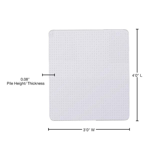 DirectWicker Rectangle Water Resistant Chair Mat with Straight Edge for  Firm Surfaces & Reviews