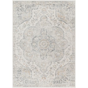 Alois Light Beige/Medium Gray 8 ft. x 10 ft. Indoor/Outdoor Area Rug