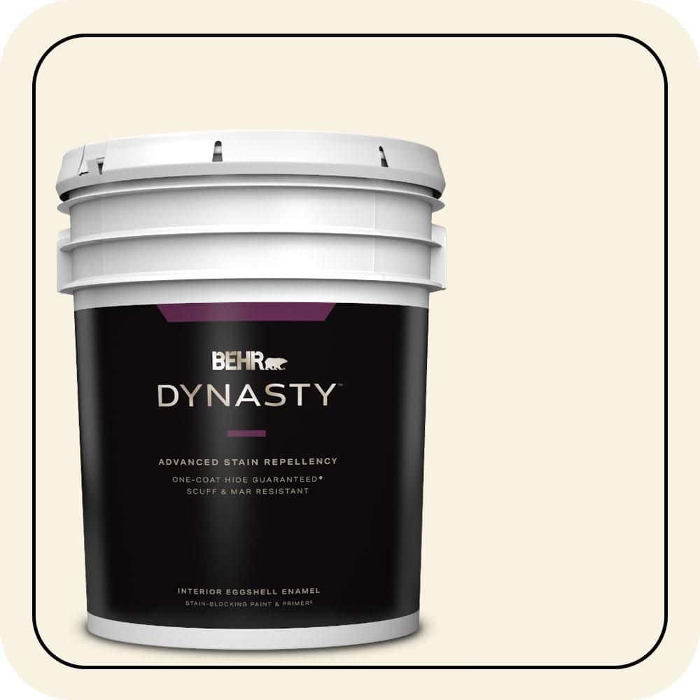 5 gal. #W-F-100 Belgian Cream Eggshell Enamel Interior Stain-Blocking Paint & Primer price history on PriceWatchPro