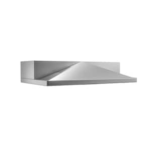 Pyramid 36 in. 400 CFM Convertible Under Cabinet Range Hood with LED Lights in Stainless Steel