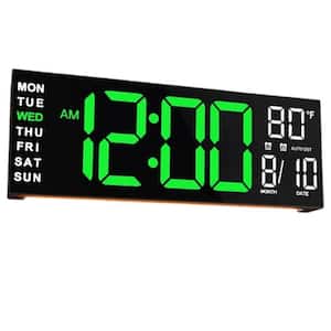 La Crosse Technology Extra-Large Slim Atomic Digital Silver Clock
