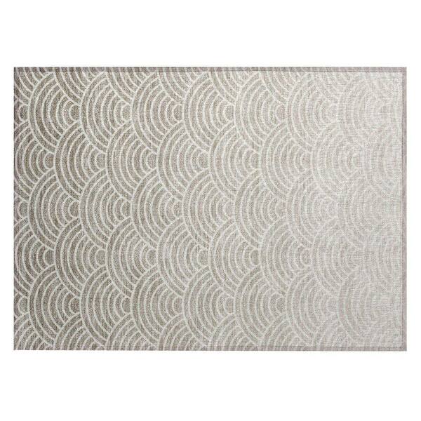 Chantille Machine Washable Indoor/Outdoor Abstract ACN2414 Ivory 2 ft. x 3 ft. Accent Rug