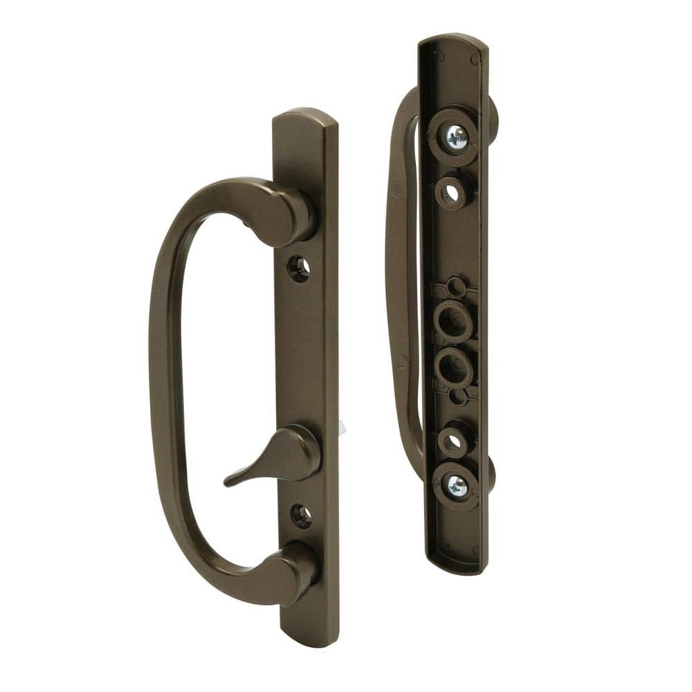 Mortise Style Sliding Patio Door Handle Set, Bronze Diecast, Non-Keyed, Fits 3-15/16 in. Hole Spacing (1 Set) price history on PriceWatchPro