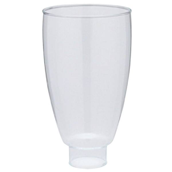 Westinghouse 6-1/2 in. Handblown Clear Williamsburg-Style Shade with 1-5/8 in. Fitter and 3-3/4 in. Width