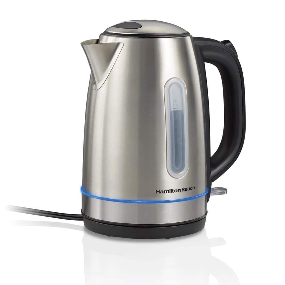 Hamilton Beach 7 Cup Stainless Steel corded Electric Kettle 41037G The Home Depot