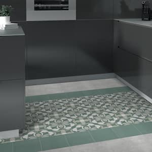 Gray 12 MIL x 9 in. W x 9 in. L Peel and Stick Backsplash Waterproof Vinyl Tile Flooring (9.12 sq. ft./Case)