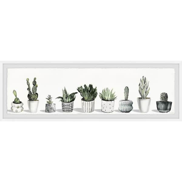 Unbranded "Cacti Group" by Marmont Hill Framed Nature Art Print 15 in. x 45 in.