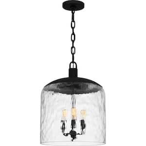 Selma 3-Light Matte Black Pendant Light