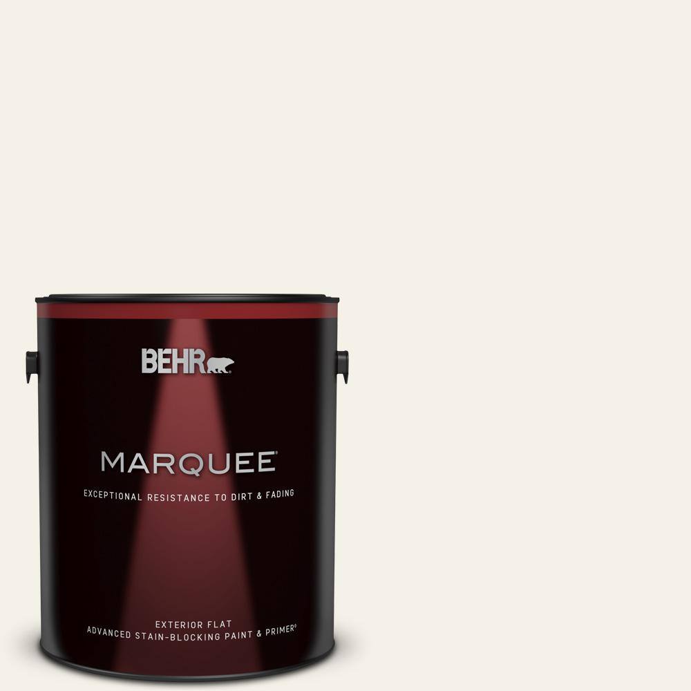 BEHR MARQUEE 1 gal. WB200 Popped Corn Flat Exterior Paint & Primer