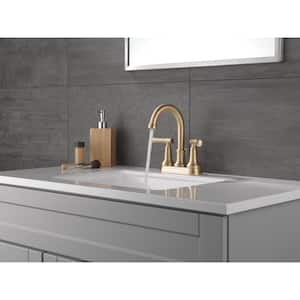 Chamberlain 4 in. Centerset Double-Handle Bathroom Faucet in Champagne Bronze