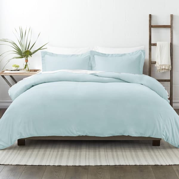 Becky Cameron Performance Aqua Queen 3-Piece Duvet Cover Set