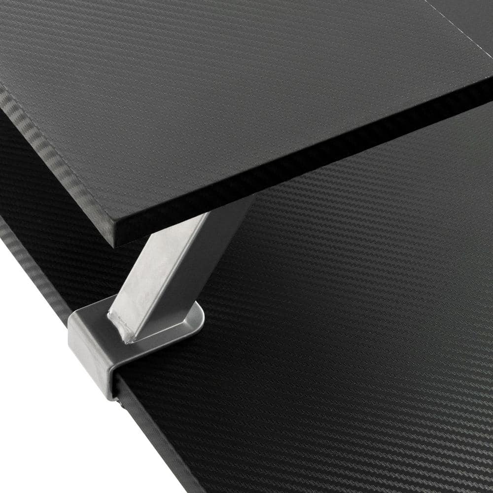 Techni Sport Warrior L-Shaped Gaming Desk with Cup Holders and Headphone Hook