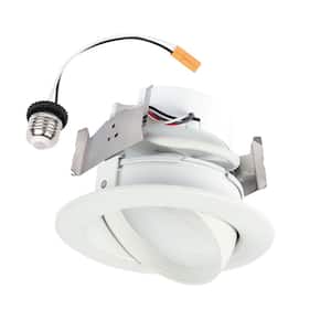 RA 4 in. Integrated LED Recessed Light Trim, 600 Lumens/900 Lumens, 5 Selectable CCT, D2W, 120-Volt, White
